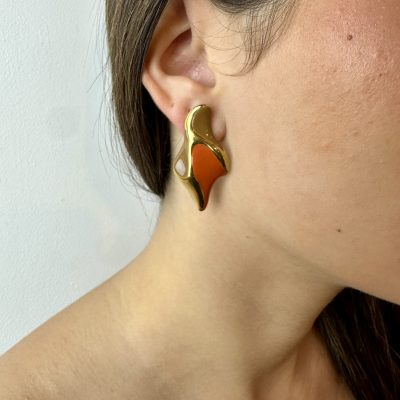 PENDIENTES TINA NARANJA
